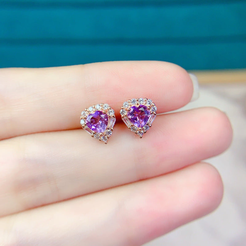 Elegant Amethyst Earrings