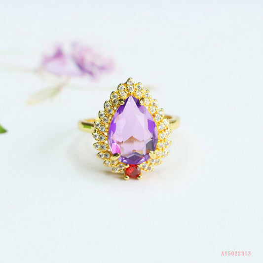Elegant Amethyst Ring