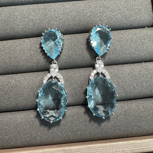 Elegant Aquamarine Earrings