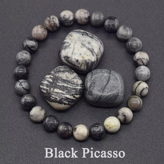 Elegant Black Picasso Bracelet