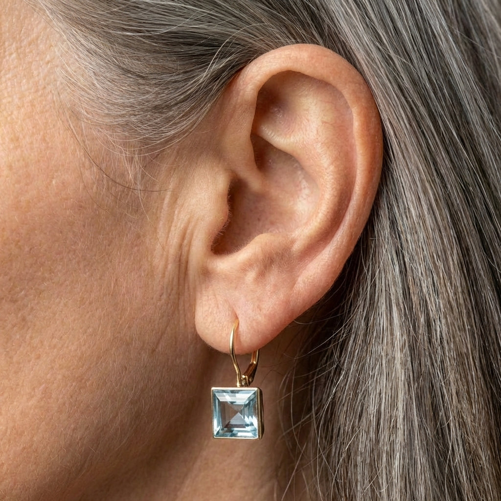 Blue Crystal Earrings
