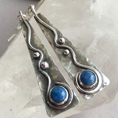 Elegant Blue Earrings