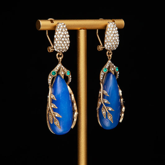 Elegant Blue Sapphire Earrings