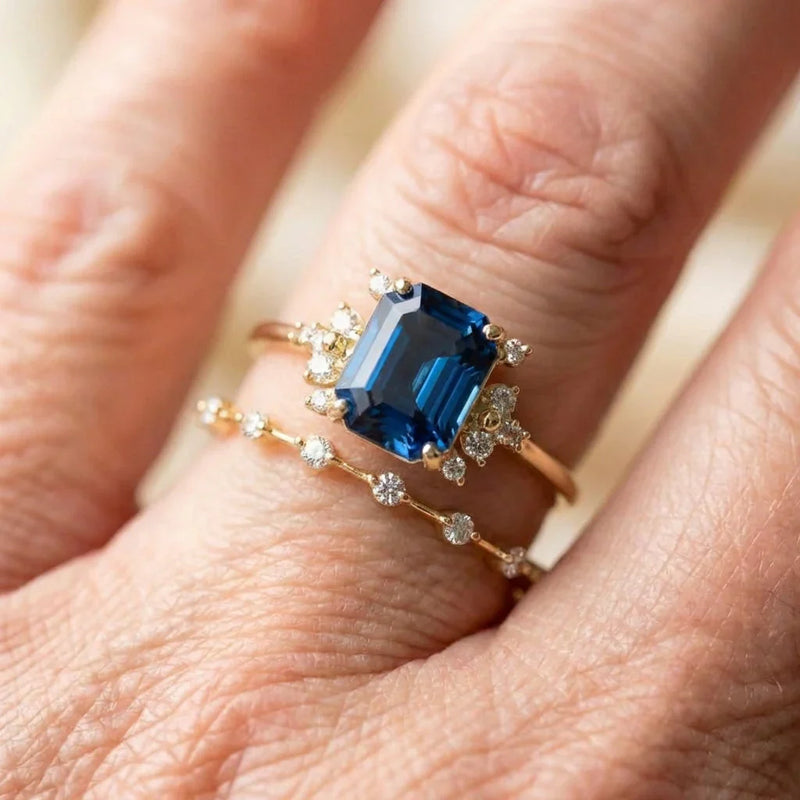 Elegant Blue Sapphire Ring