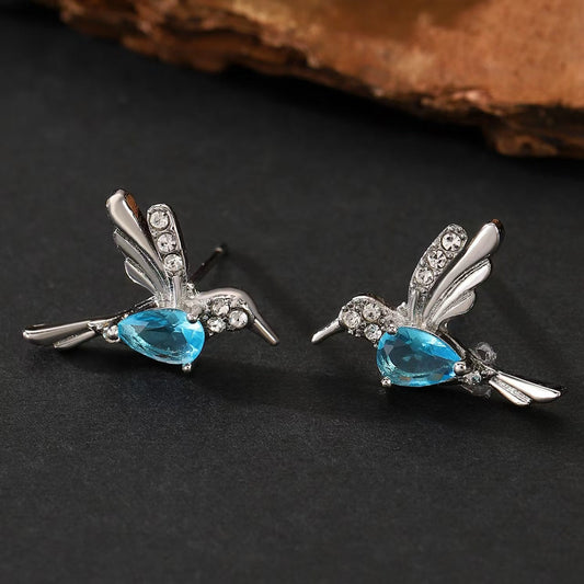 Elegant Blue Topaz Earrings