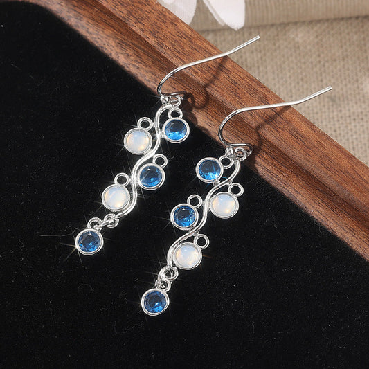 Elegant Blue Topaz Earrings
