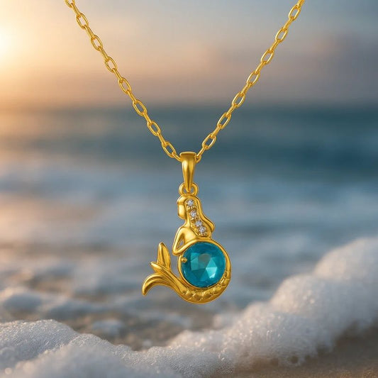 Elegant Blue Topaz Necklace