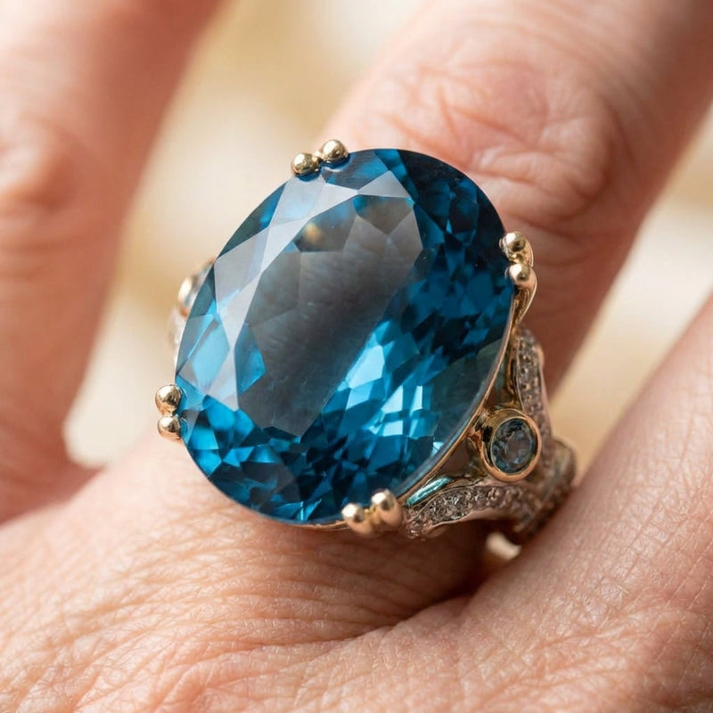 Blue Topaz Ring