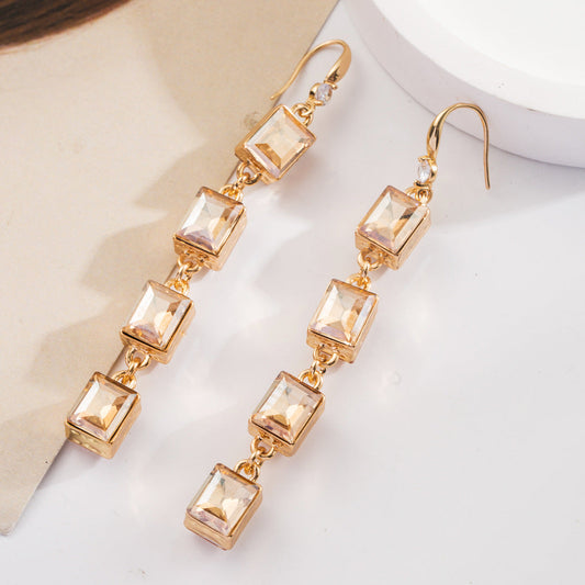 Elegant Champagne Earrings