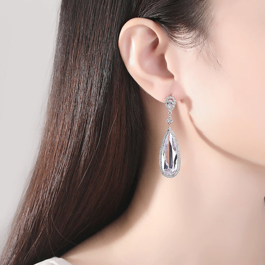 Elegant Crystal Drop Earrings