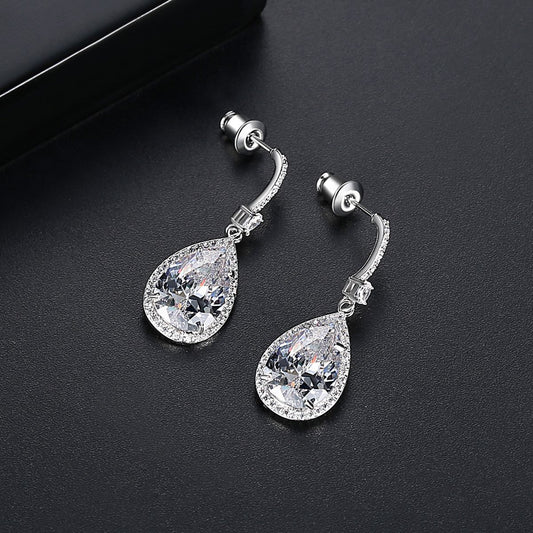 Elegant Crystal Drop Earrings