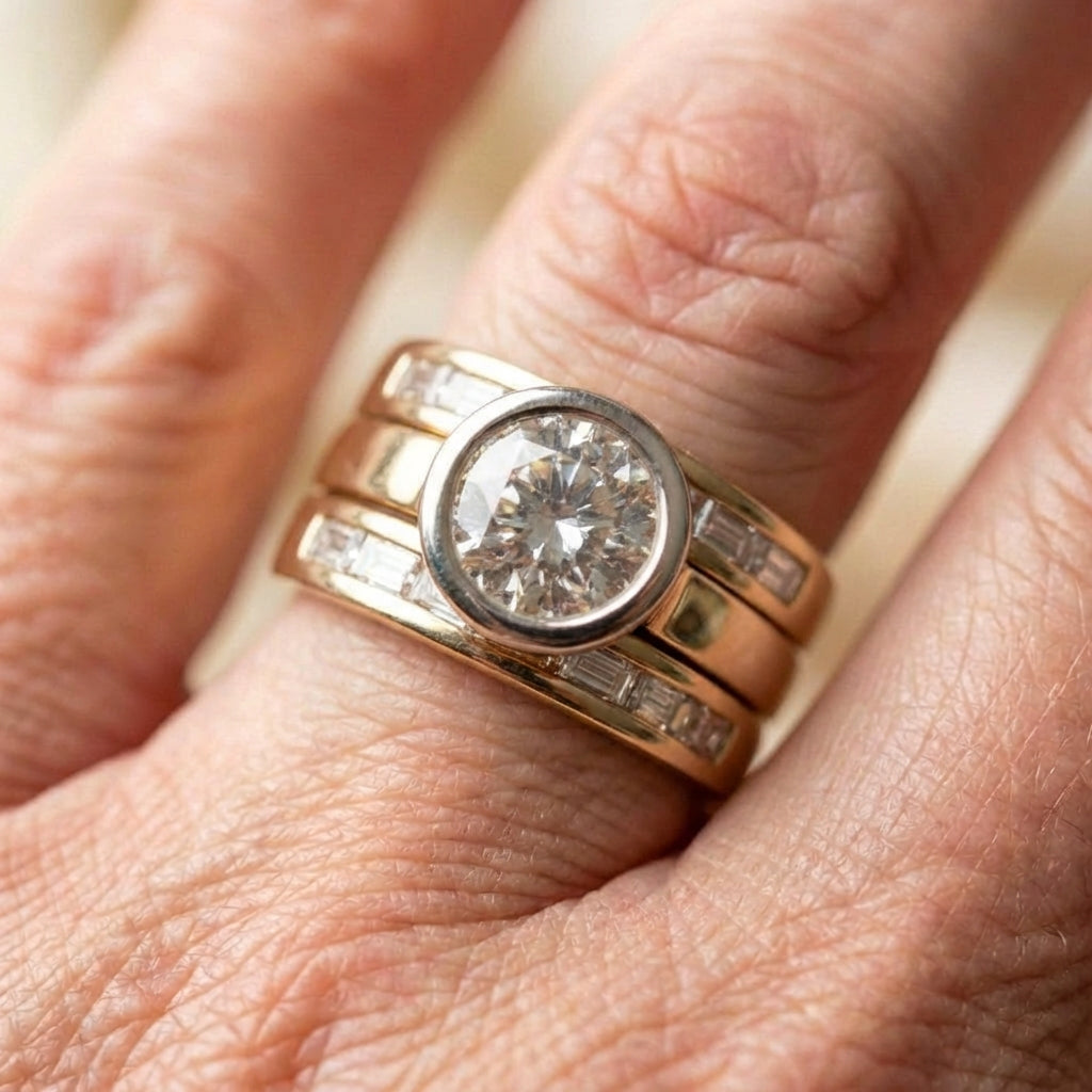 Crystal Engagement Ring