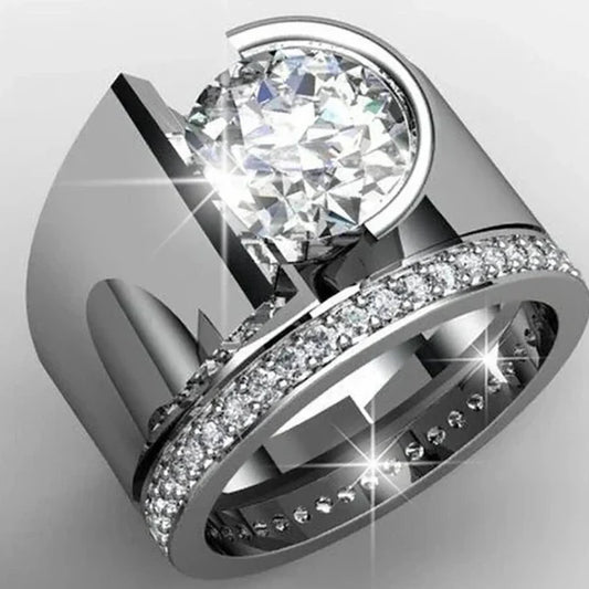 Elegant Crystal Statement Ring