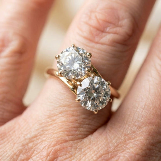 Double Crystal Ring