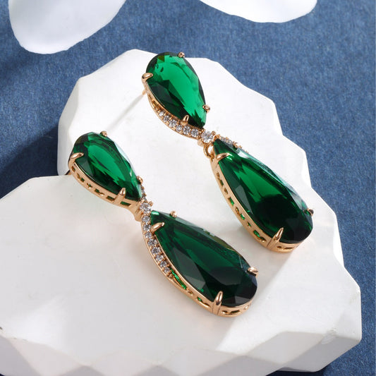 Elegant Emerald Earrings