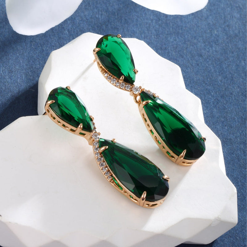 Elegant Emerald Earrings