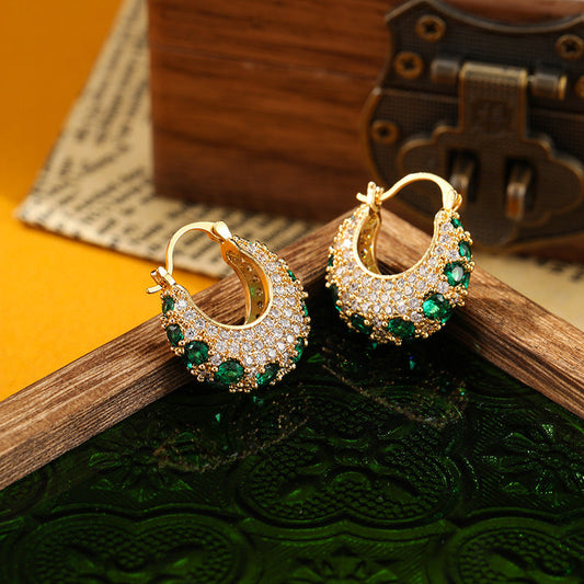 Elegant Emerald Earrings