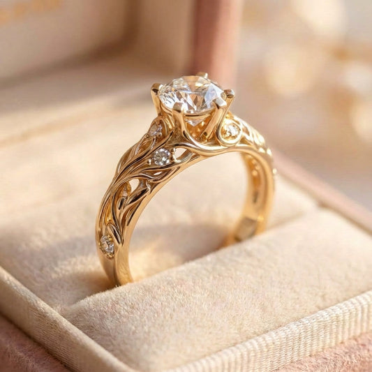 Elegant Exotic Zirconia Ring