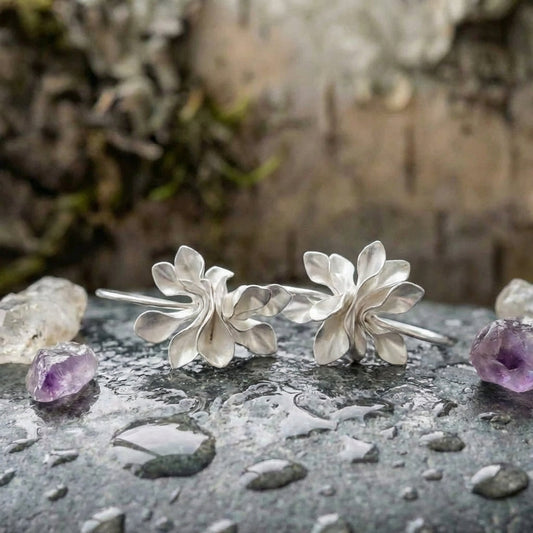 Elegant Floral Drop Earrings