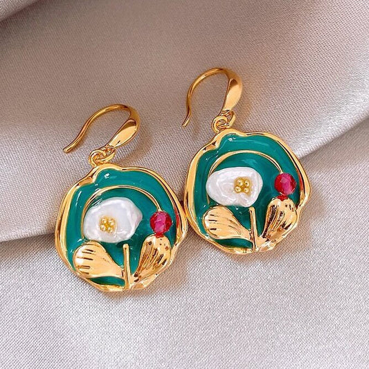 Elegant Floral Earrings