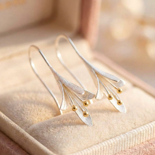 Elegant Flower Dangle Earrings