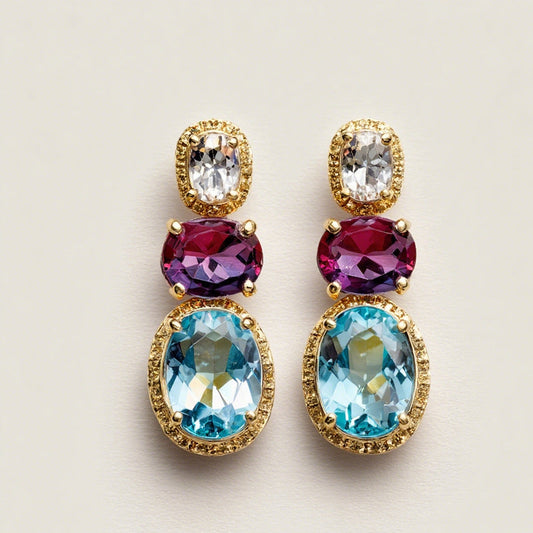 Elegant Gemstone Earrings