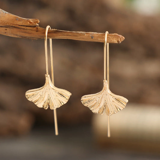 Elegant Ginkgo Earrings