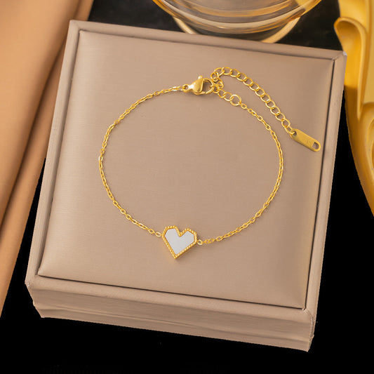 Elegant Gold Heart Bracelet