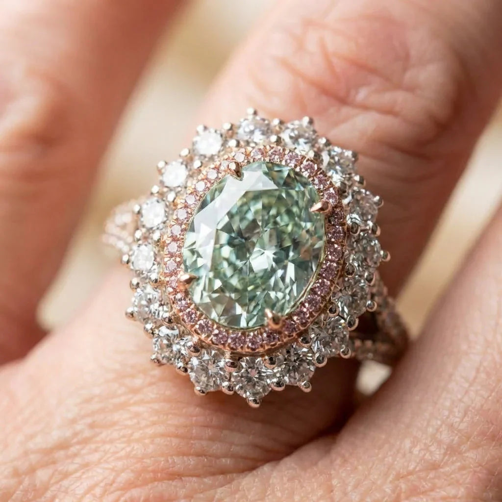Elegant Green Statement Ring