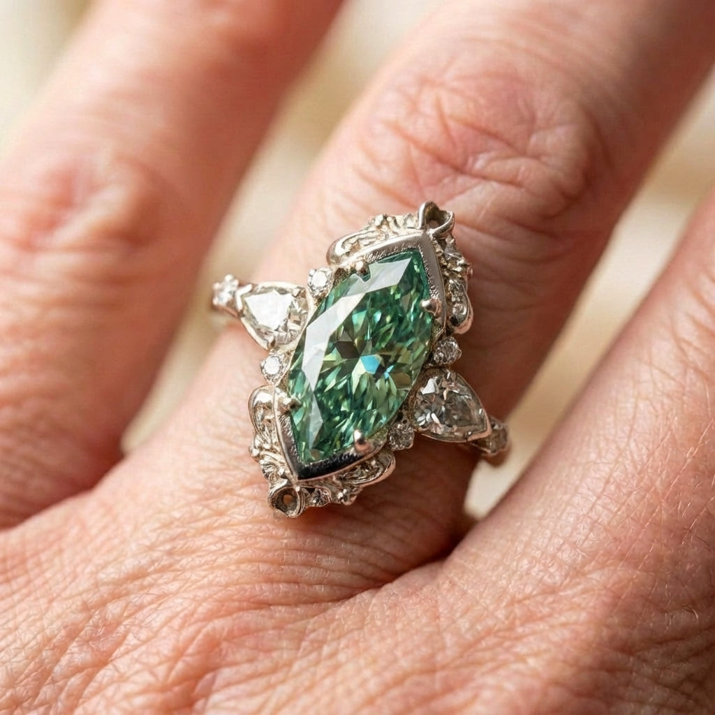 Green Stone Ring