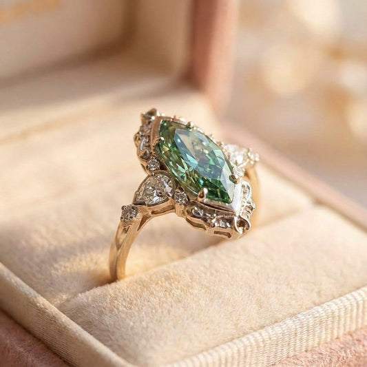 Elegant Green Stone Ring