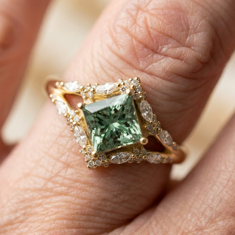 Green Stone Ring