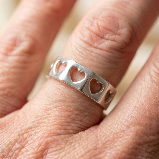 Heart Sterling Ring