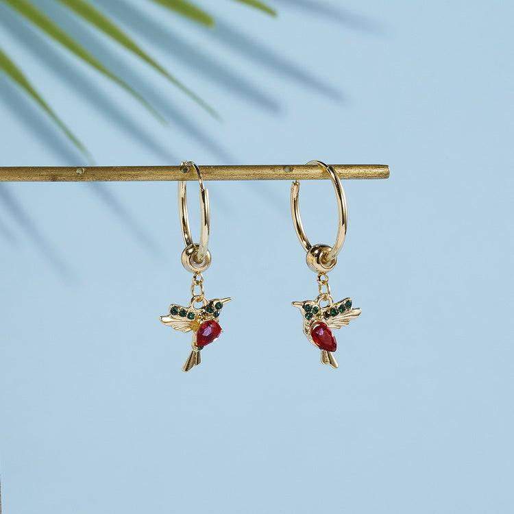 Elegant Hummingbird Earrings