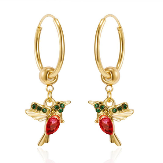 Elegant Hummingbird Earrings