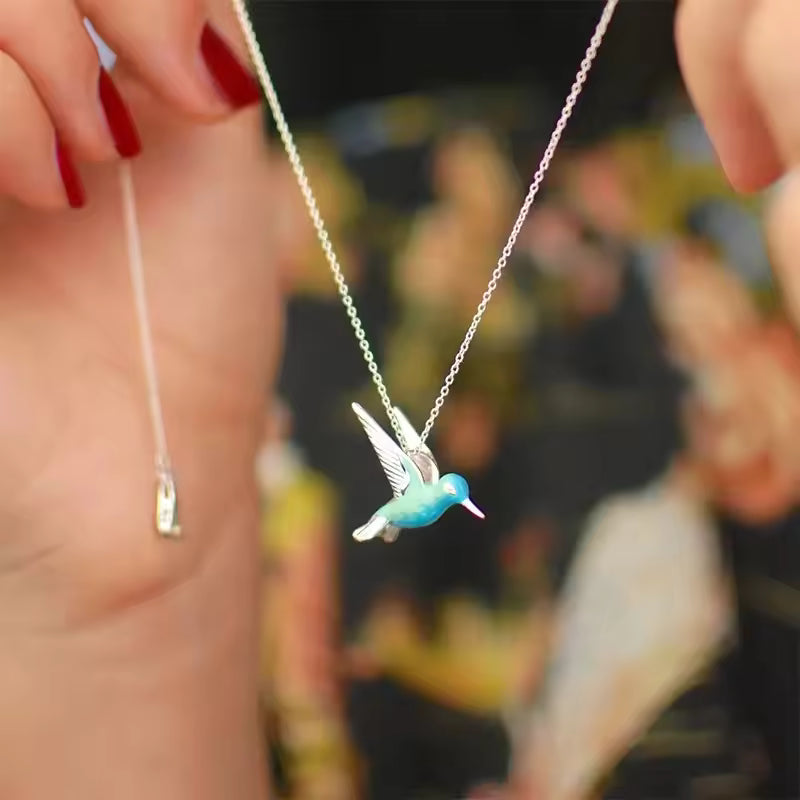 Elegant Hummingbird Necklace