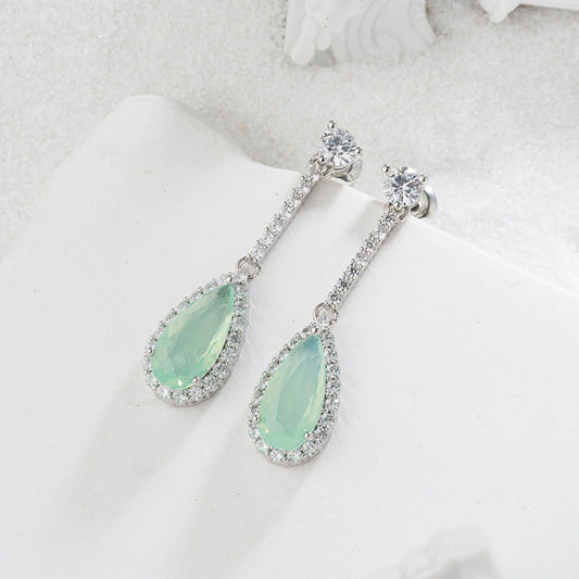 Elegant Jade Drop Earrings