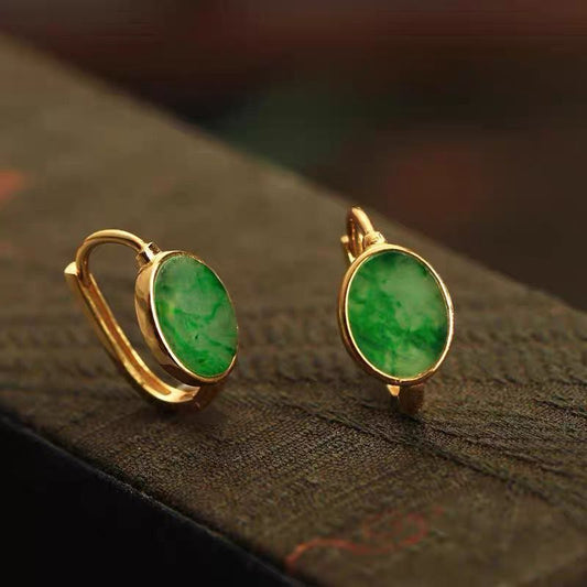 Elegant Jade Earrings