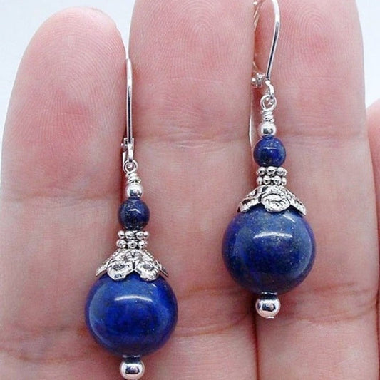 Elegant Lapis Lazuli Earrings