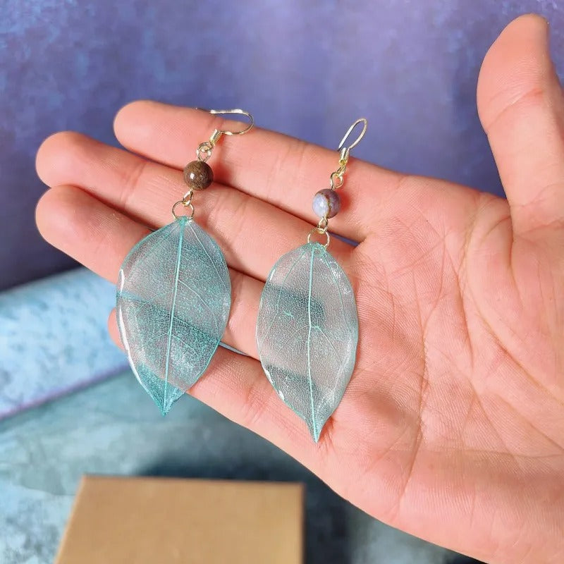 Elegant Leaf Drop Earrings