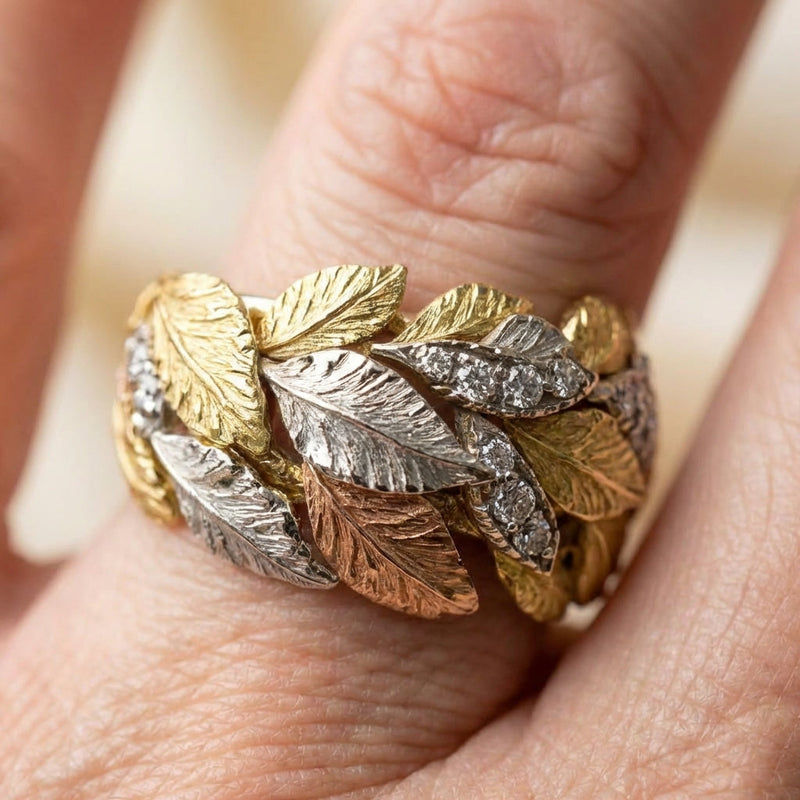 Leaf Statement Ring