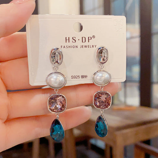 Elegant Multi Stone Earrings