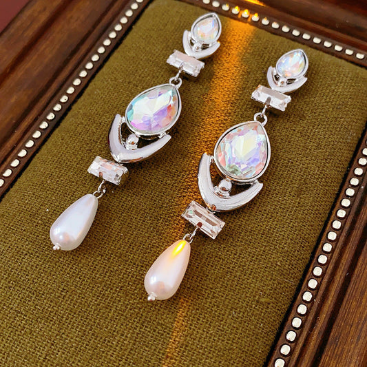 Elegant Opal Drop Earrings