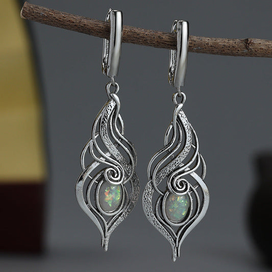 Elegant Opal Drop Earrings