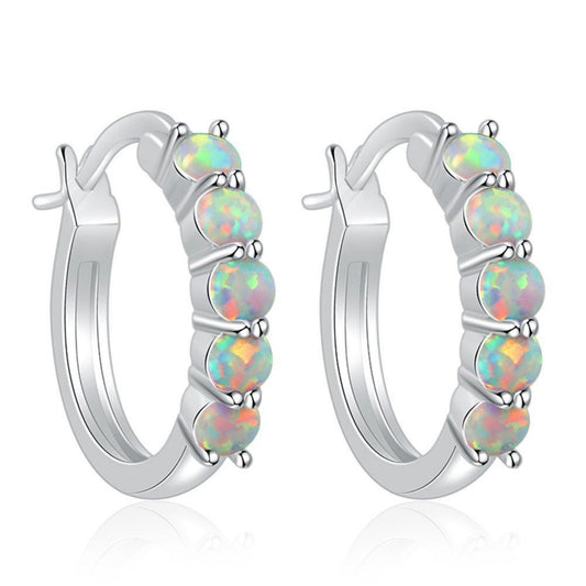 Elegant Opal Earrings