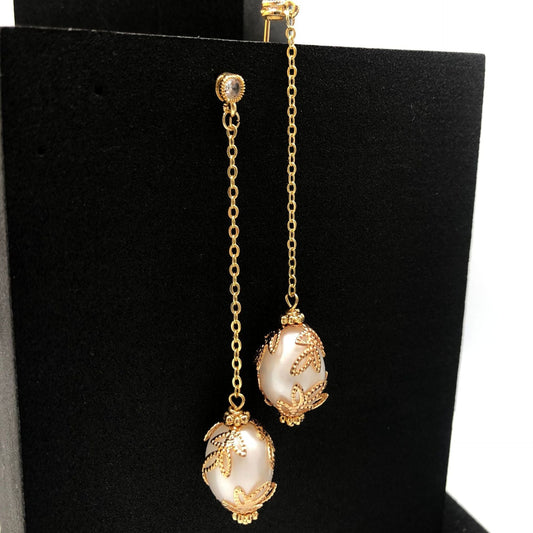 Elegant Pearl Drop Earrings