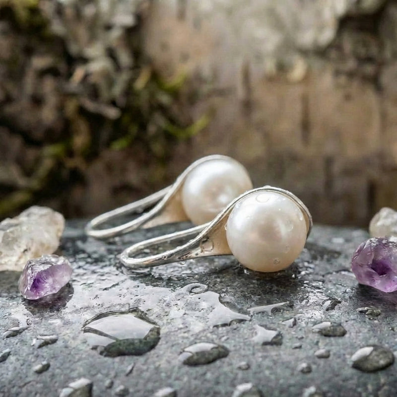 Elegant Pearl Drop Earrings