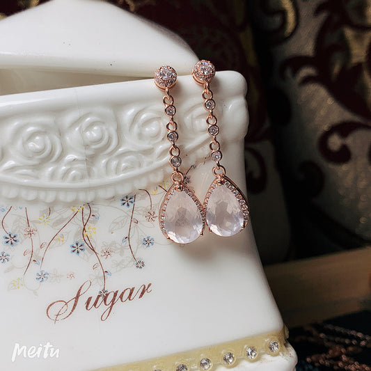 Elegant Rose Gold Earrings