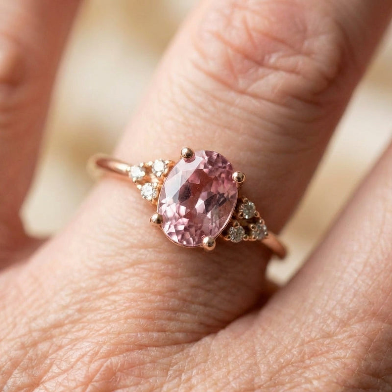 Rose Gold Oval Ring
