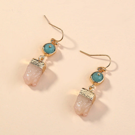 Elegant Rose Quartz Earrings